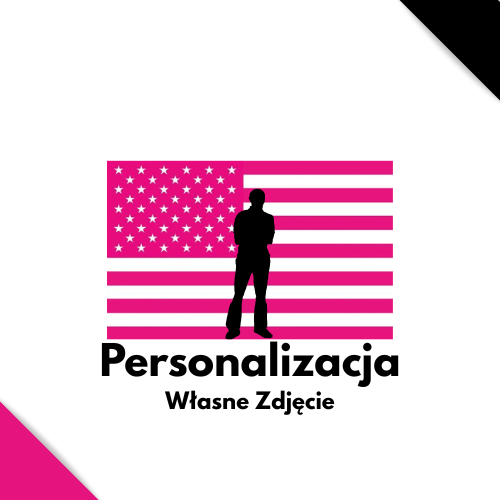 Baner Personalizowany - Różowa Flaga USA